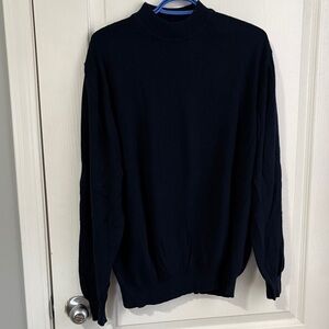 Elegant Navy Men's Crewneck Sweater